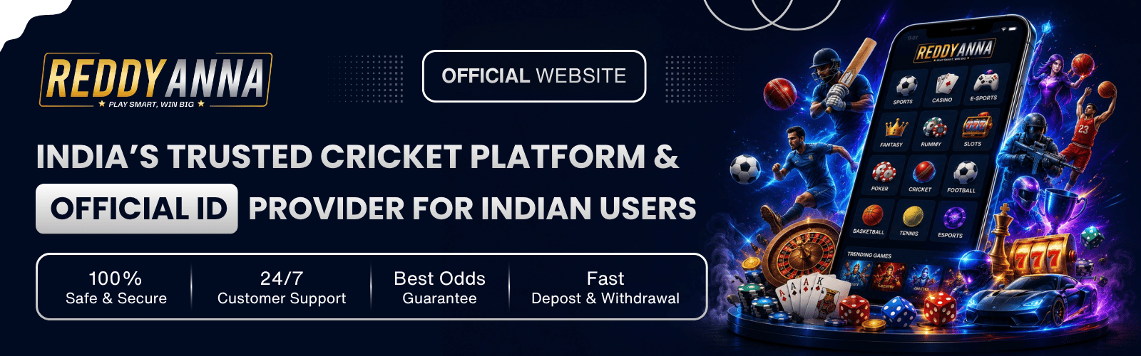 Reddy Anna – Trusted Cricket Platform & Official ID Provider for Indian Users